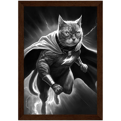 SuperCat Premium Semi-Glossy Paper Wooden Framed Print